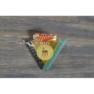 Miller Olympic Training Center Pin US 1992 Barcelona Vtg